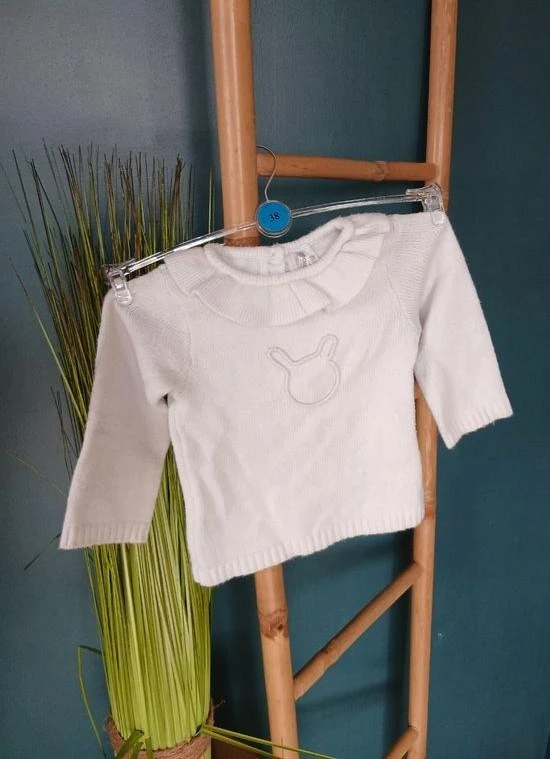 Sudadera niña edad 3 meses orchestra blanco con estampado – photo 3